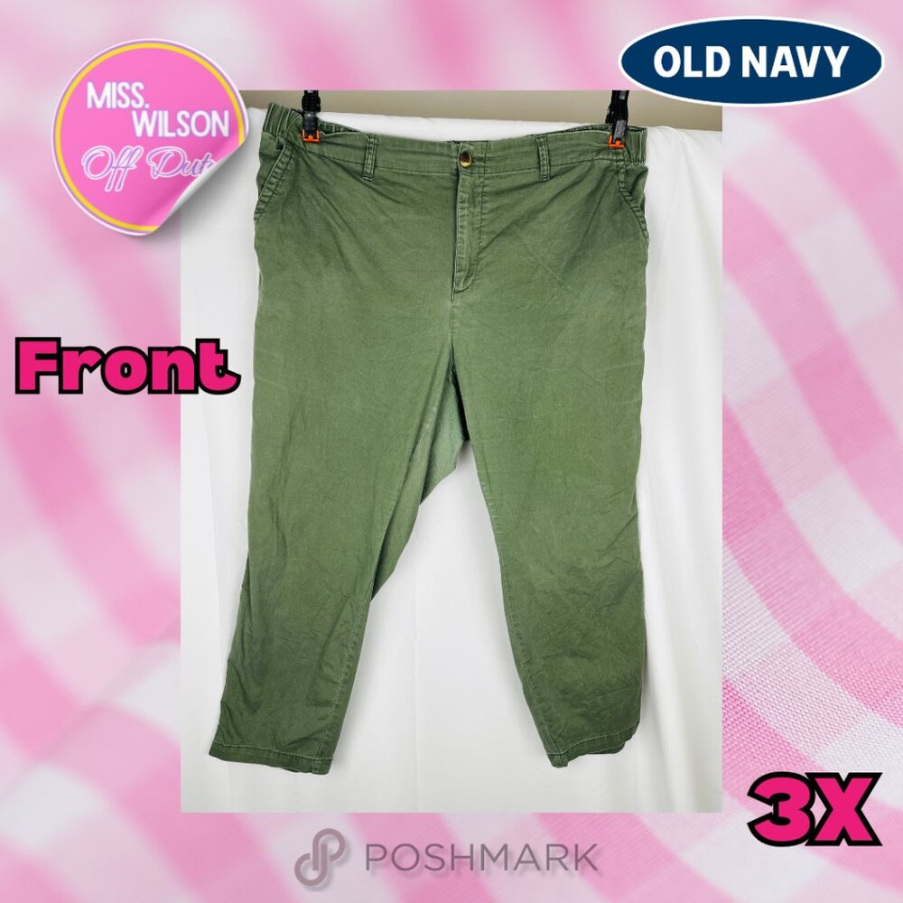 Old Navy Olive Green Work Chino Pants - Plus size 3X